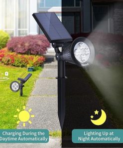 Nekteck 4 Pack Solar Lights for Yard Pathway Garden Auto On Off 2