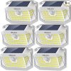 Solar Shed Light 180LED Dual Head Outdoor Indoor Motion Sensor Remote 3