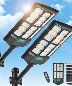 2025 Outdoor Solar Street Lights 6500K 20000LM with Motion Sensor