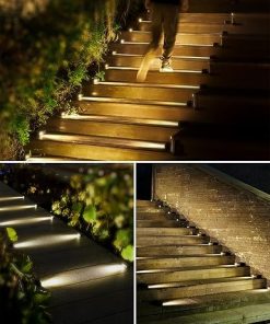 Solar Step Lights with Motion Sensor Waterproof 8 Pack for Outdoors 2