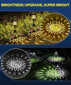 Bright Outdoor Solar Lights Waterproof 8 Pack with Fast Charging 2