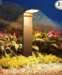 Volisun Solar Pathway Lights 2 Pack Super Bright Waterproof Garden Lights