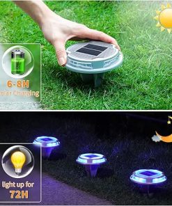 VOLISUN Solar Driveway Lights 12 Pack Waterproof Deck Pathway Lights 2