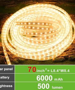 Solar Powered LED Strip Lights 32.8FT 800 LED for Outdoor Use 2