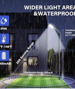 LED Solar Street Light 25000LM 300W Motion Sensor Waterproof 2 Pack 2