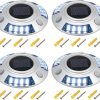 DOITOOL 2pcs Solar LED Flood Lights Outdoor Motion Activated Garden 4