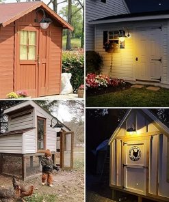 Aqonsie Solar Barn Lights with Motion Sensor and 3 Lighting Modes 2