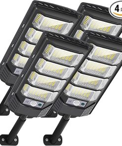 Outdoor LED Solar Motion Sensor Lights for Yards and Parking Lots