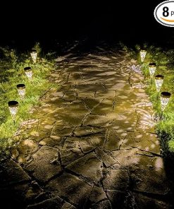 8-Pack Solar Dragonfly Pathway Lights for Outdoor Garden Decor