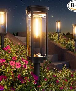 Solar Pathway Lights 8 Pack Waterproof IP65 Outdoor Garden Lighting