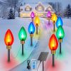 2PCS Outdoor Solar Motion Sensor Lights for Front Door Waterproof 4