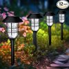 Mini Twin Solar Powered LED Spotlight Warm White Outdoor Garden Light 3