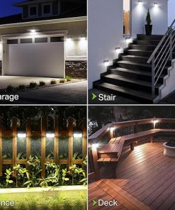 CLAONER 10 Pack Solar Outdoor Lights Wireless Motion Sensor Security 2