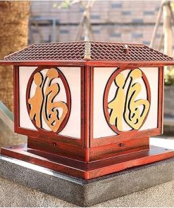 Solar Post Lights Square Column Lamp for Outdoor Landscape Lighting 2