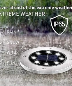 16 Pack Waterproof Outdoor Solar Lights for Garden Pathway Lawn 2