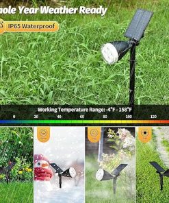Outdoor Waterproof Solar Lights with 9 Modes for Garden and Yard 2