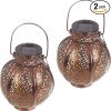 Waterproof Solar Flame Wall Lights with Dark Sensor for Garden Pathway 3