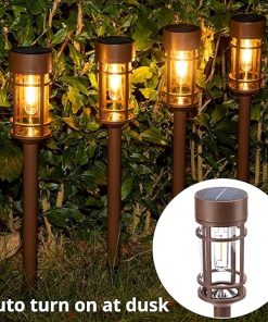 8 Pack Solar Pathway Lights Waterproof IP65 Bright LED Outdoor Decor 2