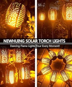 4PC Solar Torch Lights Outdoor 43 Inch 96 LED Waterproof Garden Pathway 2