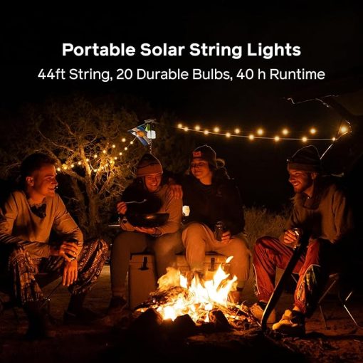 Rechargeable Solar String Lights for Camping and Travel 44 Feet - Image 2