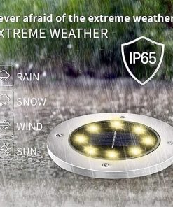 16 Pack Waterproof Solar Lights for Outdoor Garden Pathway Use 2