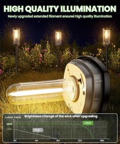 Solar Pathway Lights 8 Pack Waterproof IP65 Outdoor Garden Lighting 2