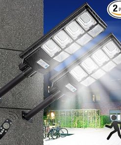 Outdoor Solar Street Lights with Motion Sensor and Remote Control