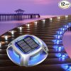 VOLISUN Solar Driveway Lights 8-Pack Waterproof Outdoor Step Light 4