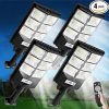 ZJOJO 10000LM Solar Street Lights Outdoor with Motion Sensor 4 Pack