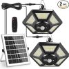 Motion Sensor Solar Step Lights Outdoor Waterproof 8 LED 6PC Set 4