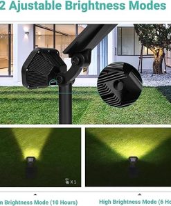 Nekteck Solar Spotlights 4 LED Pack and 10 LED Pack for Outdoors 2