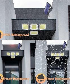 Outdoor Solar Lights 6400Lum 592 LED Motion Sensor Flood Lights 2