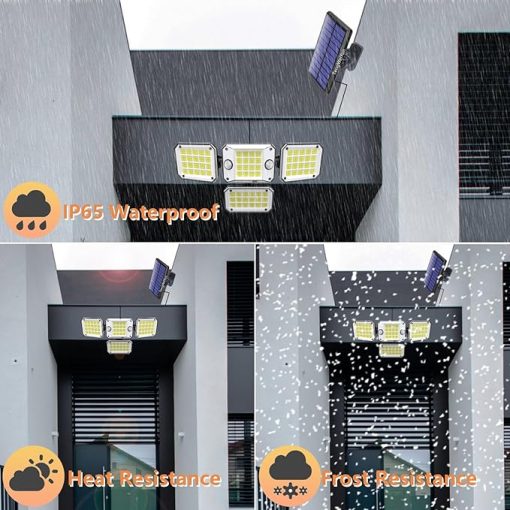 Outdoor Solar Lights 6400Lum 592 LED Motion Sensor Flood Lights - Image 2