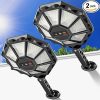 8 Pack Solar Fence Lights Waterproof 3 LED Wall Lighting Decor 3