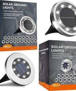 28 Pack Waterproof Solar Lights for Outdoor Pathway and Garden