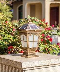 Solar Outdoor Pillar Light for Patio Villa Courtyard Garden Lighting 2
