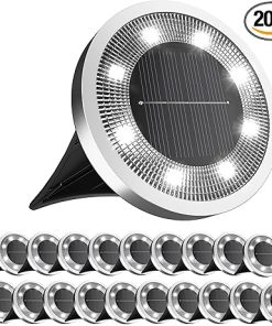 20 Pack Outdoor Waterproof Solar Lights for Garden Pathway Yard