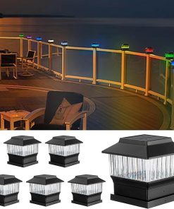 Solar Post Lights 50 Lumen RGBW 6 Pack and 3CCT 8 Pack Options 2