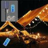 Solar Dual Edison Bulb Motion Sensor Wall Light Waterproof 2-Pack 4