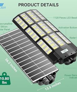 9000W Solar Street Lights for Commercial Parking Lots with Motion Sensor 2