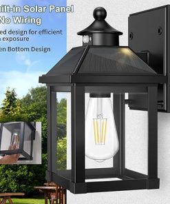 Solar Porch Lights Outdoor 2 Pack with Motion Sensor Waterproof Design 2