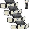 Solar Barn Light Outdoor with Remote Motion Sensor for Shed 2 Pack 3