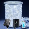 600 LED Outdoor Rope Lights with Timer for Garden Patio Pool Decor