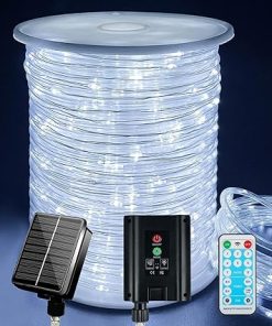 600 LED Outdoor Rope Lights with Timer for Garden Patio Pool Decor