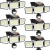 Solar Spot Lights 2 Pack Waterproof Motion Sensor Lamp for Garden 3