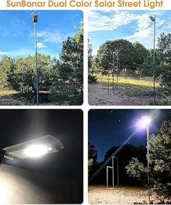 Solar Street Lights Outdoor Motion Sensor Dimmable Timer Dusk to Dawn 2