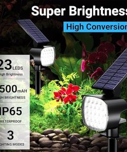 Hyrion Solar Spot Lights Outdoor Waterproof IP65 4 Pack 23 LED 2