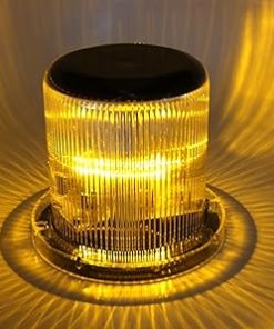 Weatherproof Solar Dock Light with Amber LEDs – Flashing or Steady 360° 2
