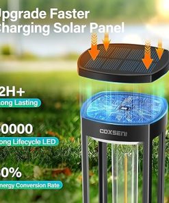 Bright Waterproof Solar Pathway Lights 6 Pack for Outdoor Use 2