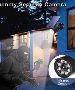 Outdoor Motion Sensor Solar Flood Lights 2000LM Waterproof 4 Pack 2